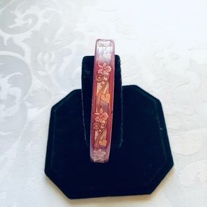 Vintage Michaela Frey Pink Enamel Bracelet